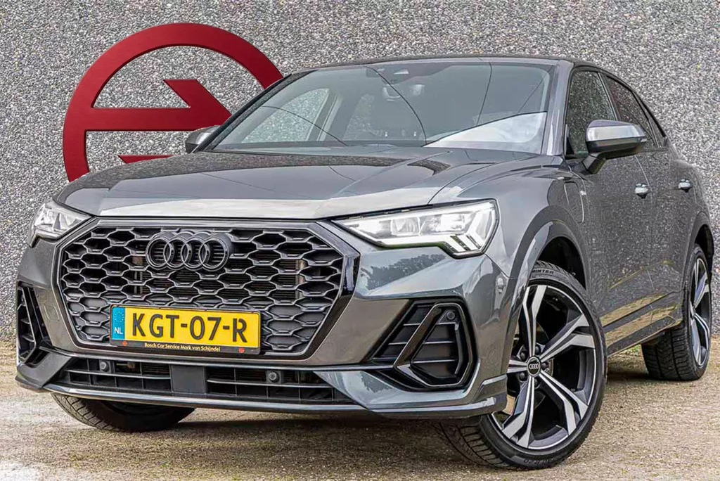 AUDI Q3 Sportback 45 TFSI e 2X S-Line / Carplay / Premium Audio / Navi / Stoelverwarming / Camera / Parkeersensoren / LM Velgen / Cruise Control / Climate Control